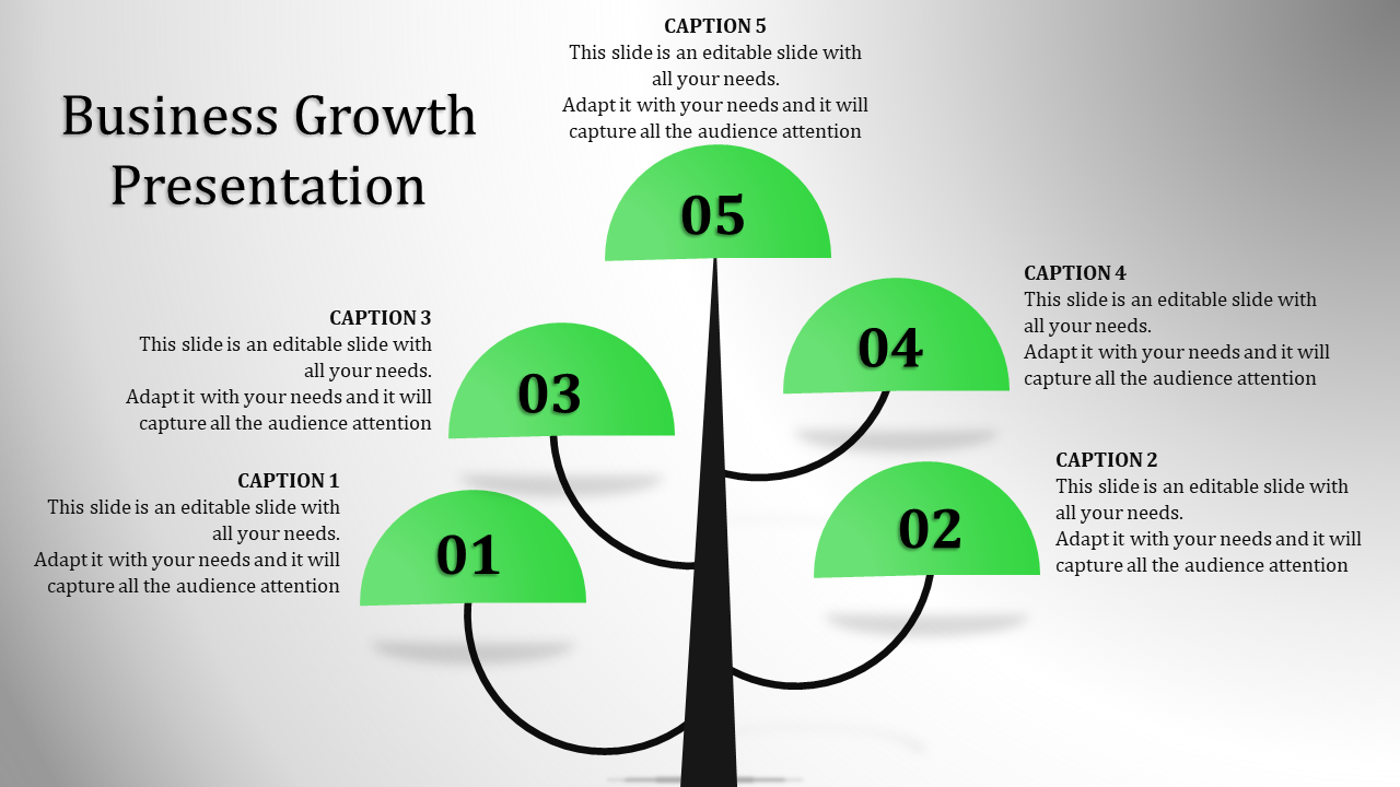 Best business growth presentation PPT Slide Template